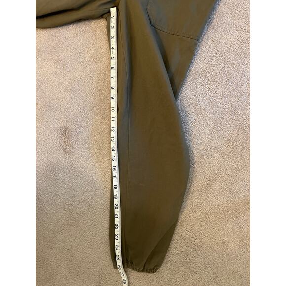 Aerie Jumpsuit Boiler Suit Size XS Army Green Long Sleeve Ruffle Collar Gorpcore - Picture 11 of 11